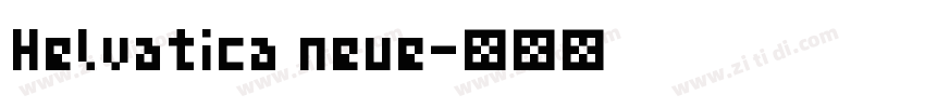 Helvatica neue字体转换